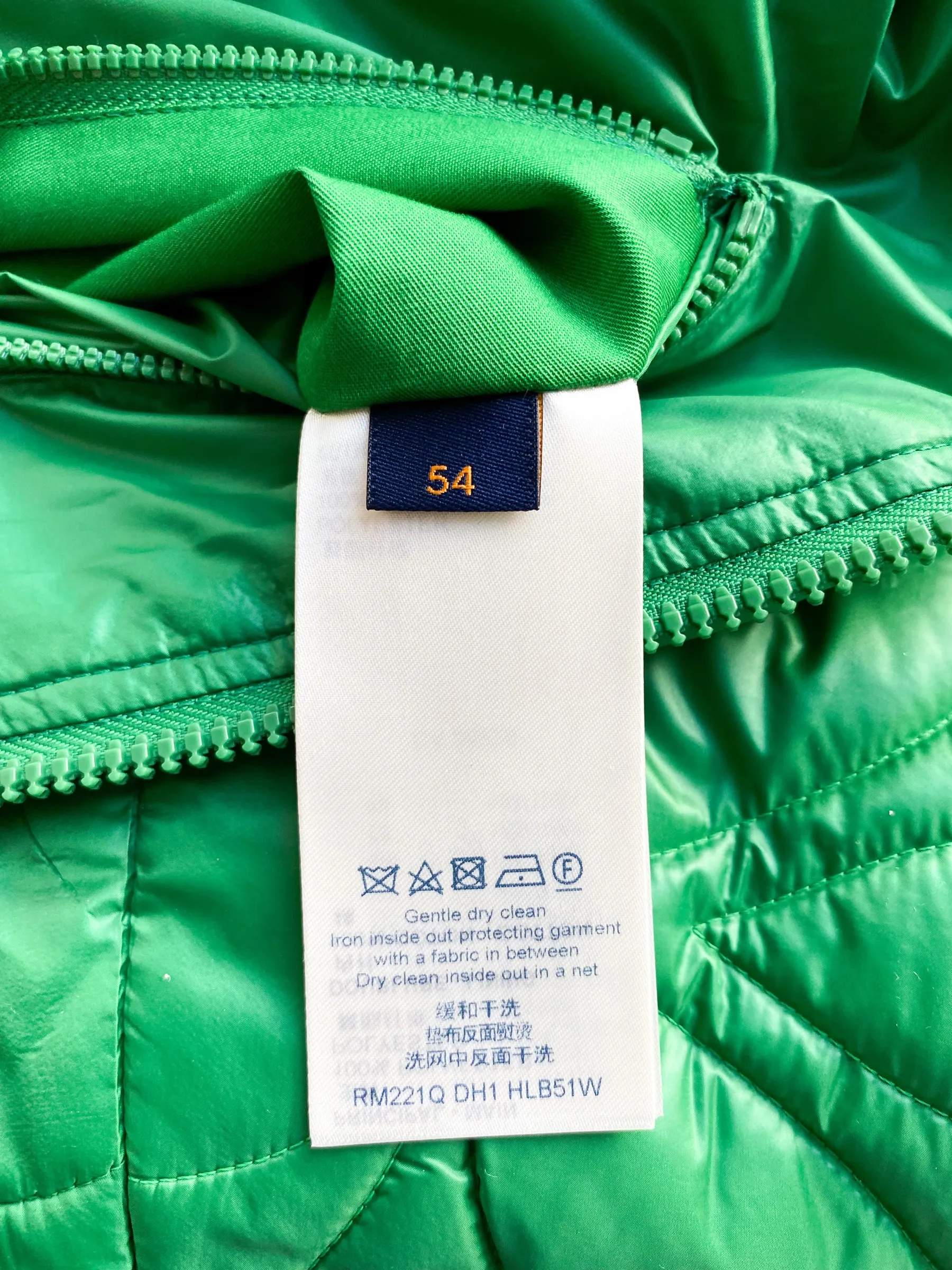 Louis Vuitton Green Monogram Puffer Jacket