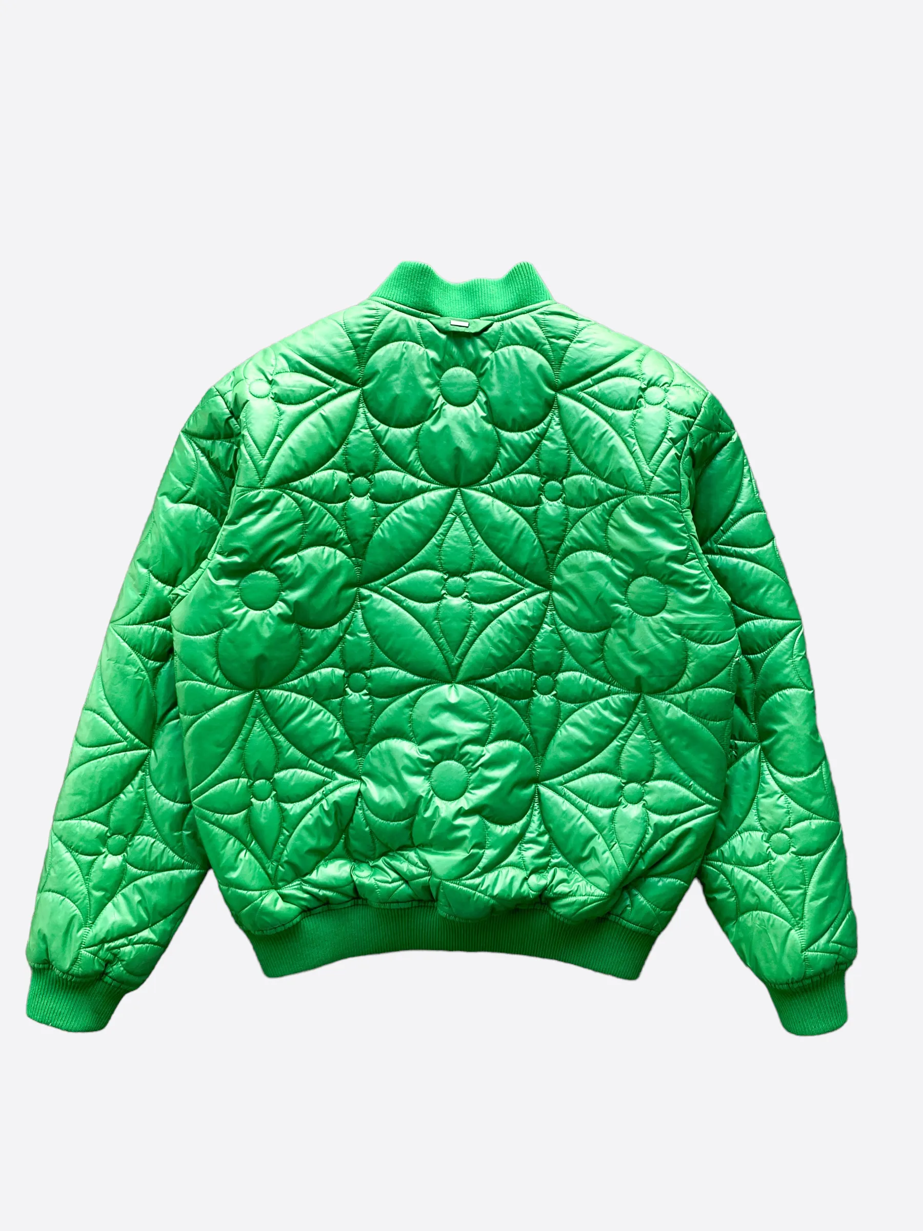 Louis Vuitton Green Monogram Puffer Jacket