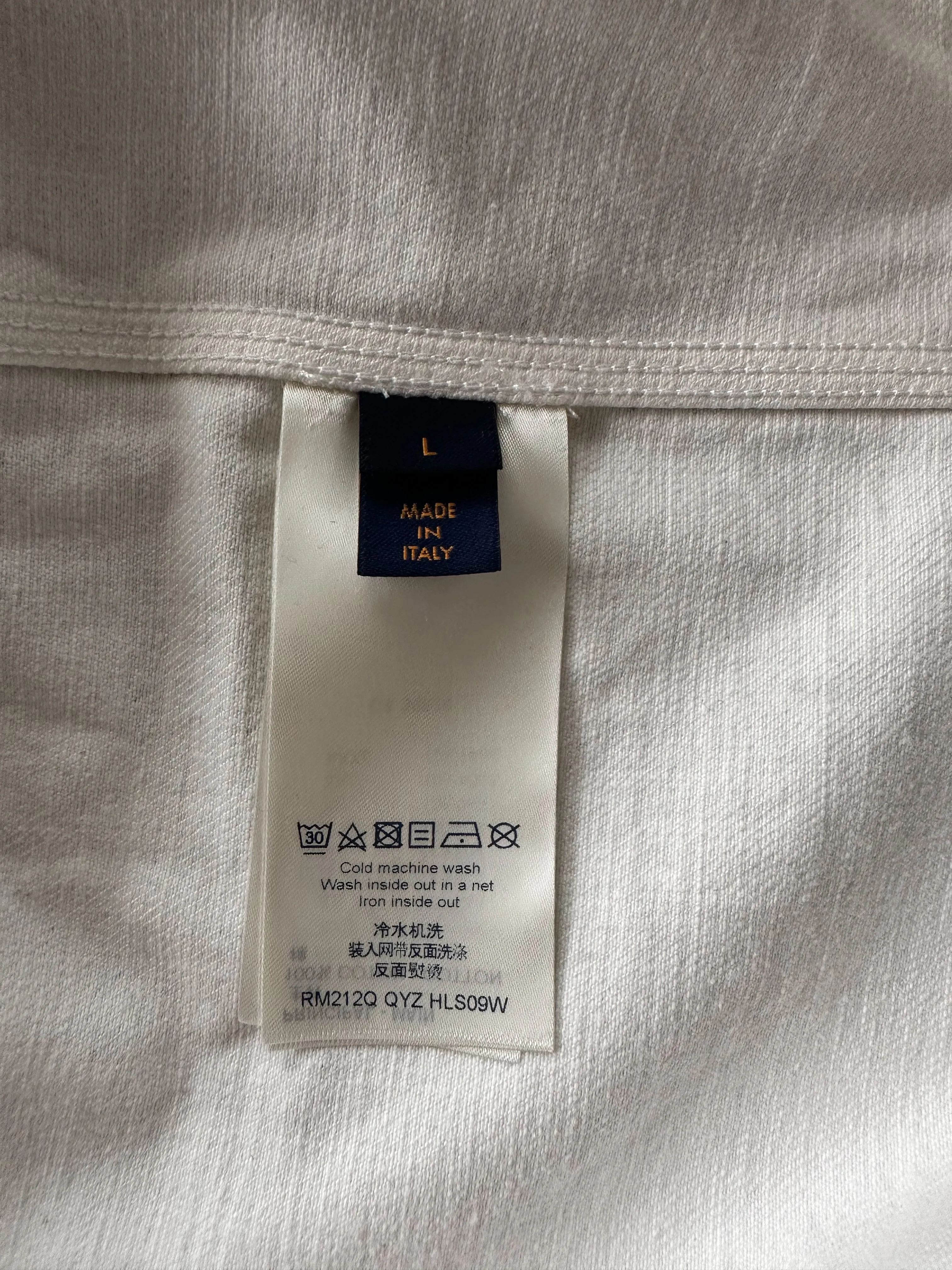Louis Vuitton Grey & White Snowfall Gradient Monogram Denim Jacket