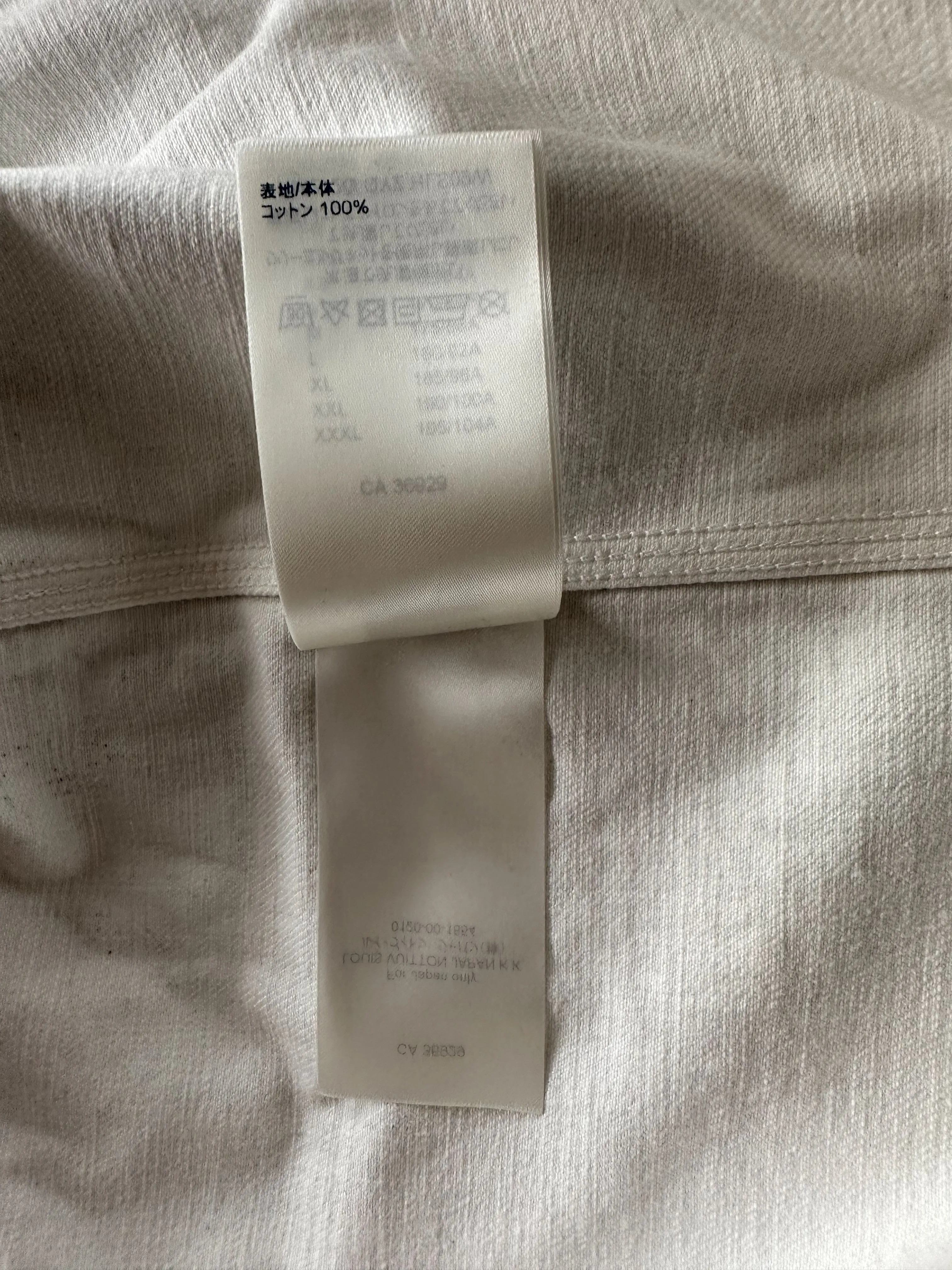 Louis Vuitton Grey & White Snowfall Gradient Monogram Denim Jacket