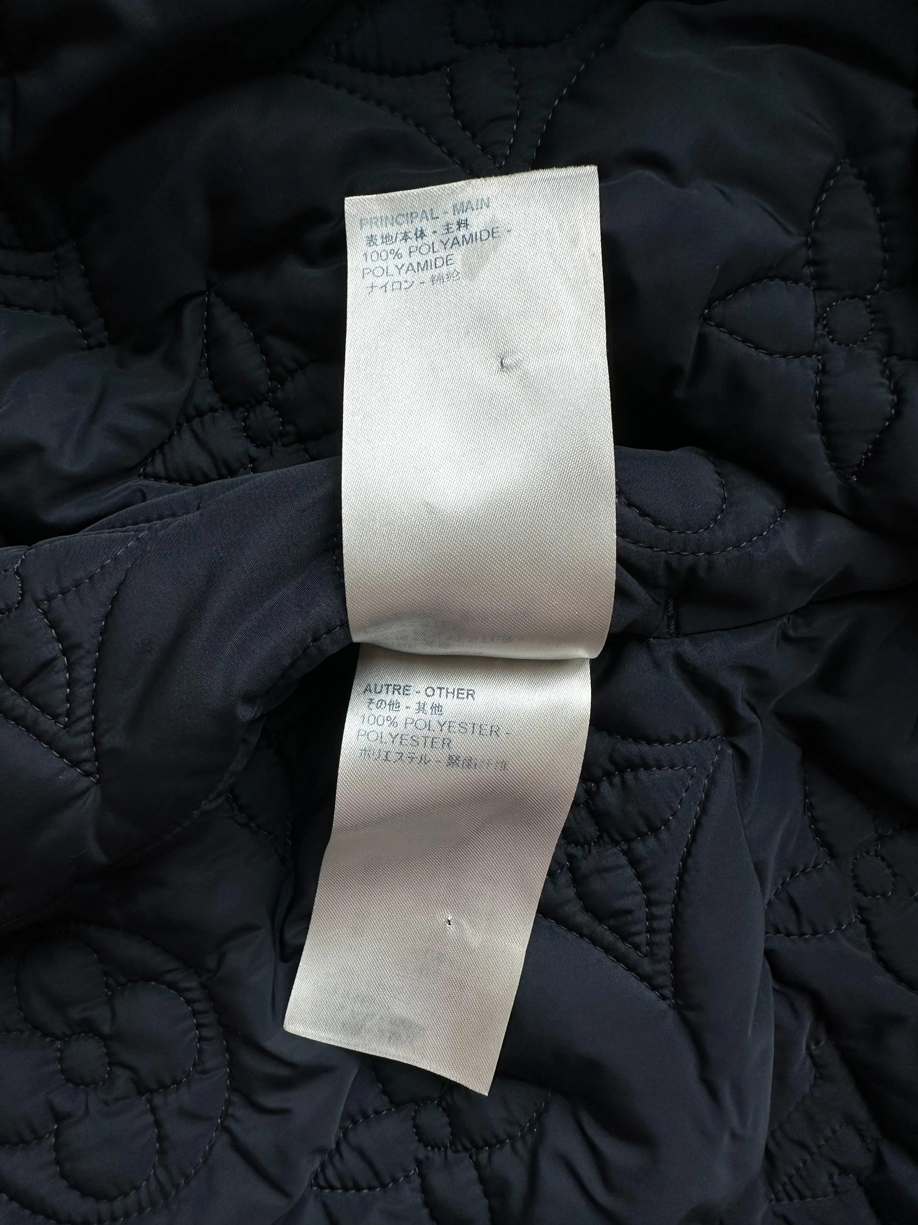 Louis Vuitton Navy Monogram Padded Jacket