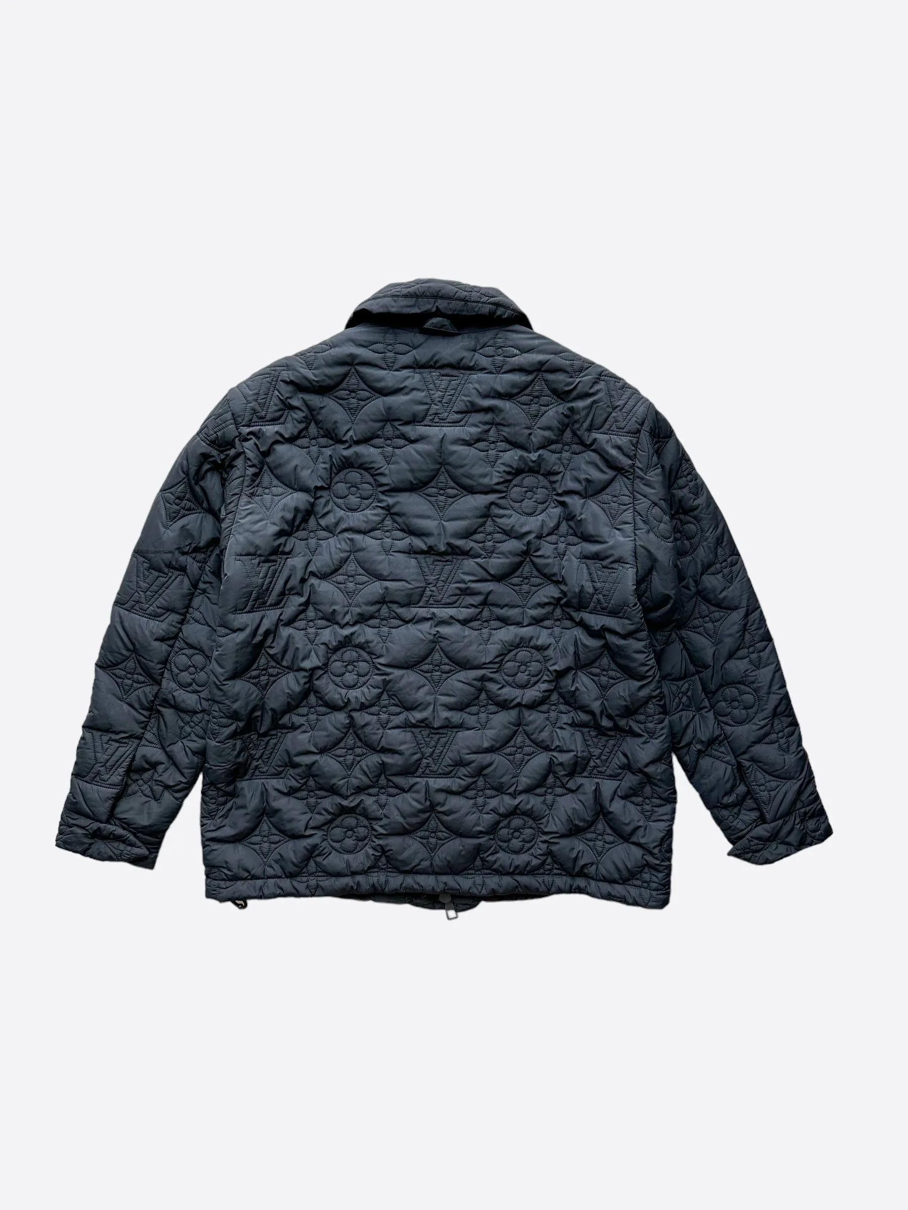 Louis Vuitton Navy Monogram Padded Jacket