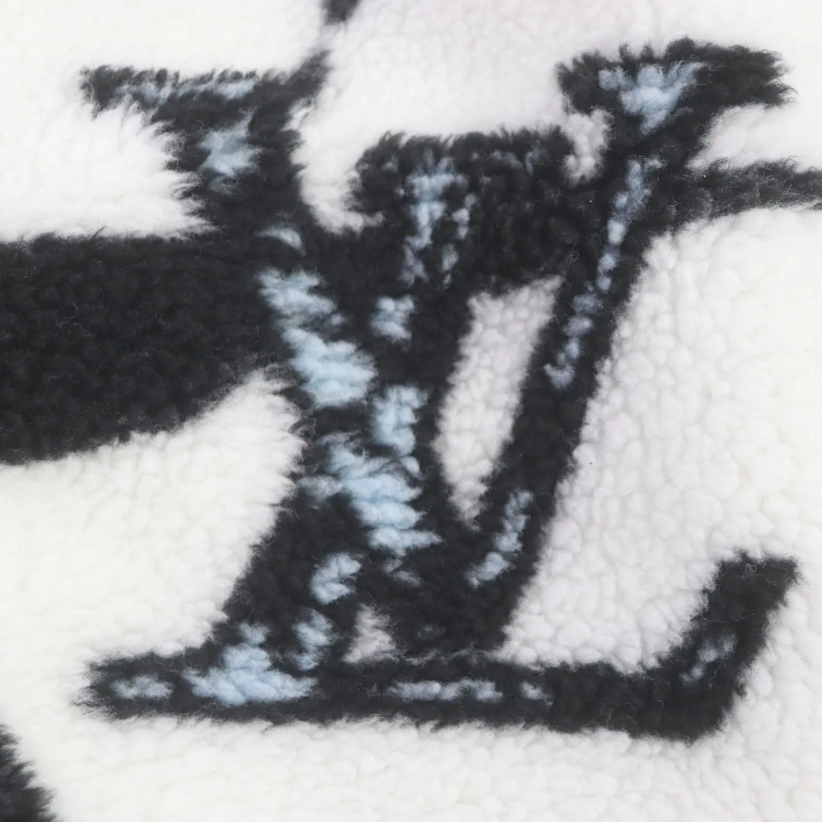 LOUIS VUITTON Nylon jacket HQY18W polyester black white light blue M