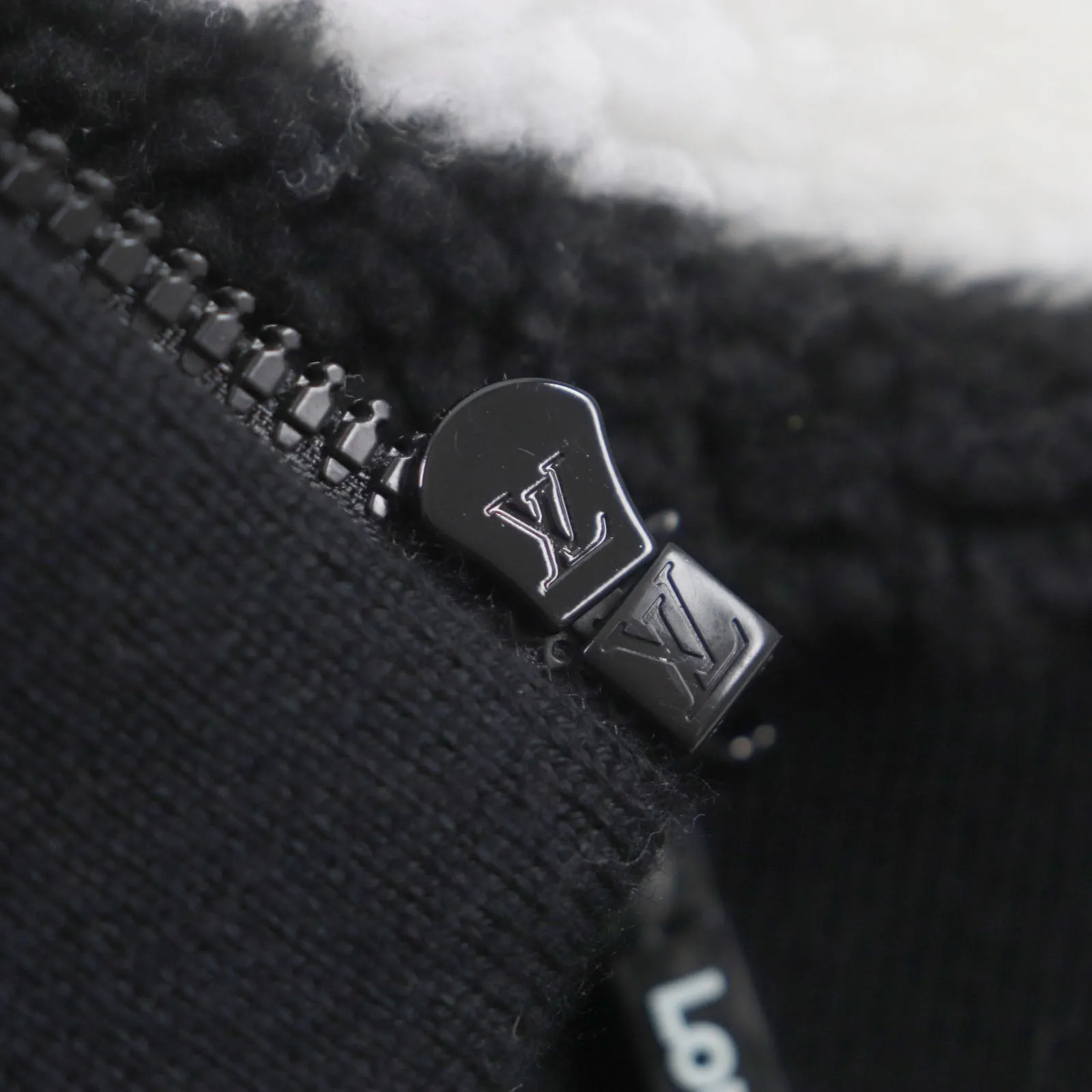 LOUIS VUITTON Nylon jacket HQY18W polyester black white light blue M