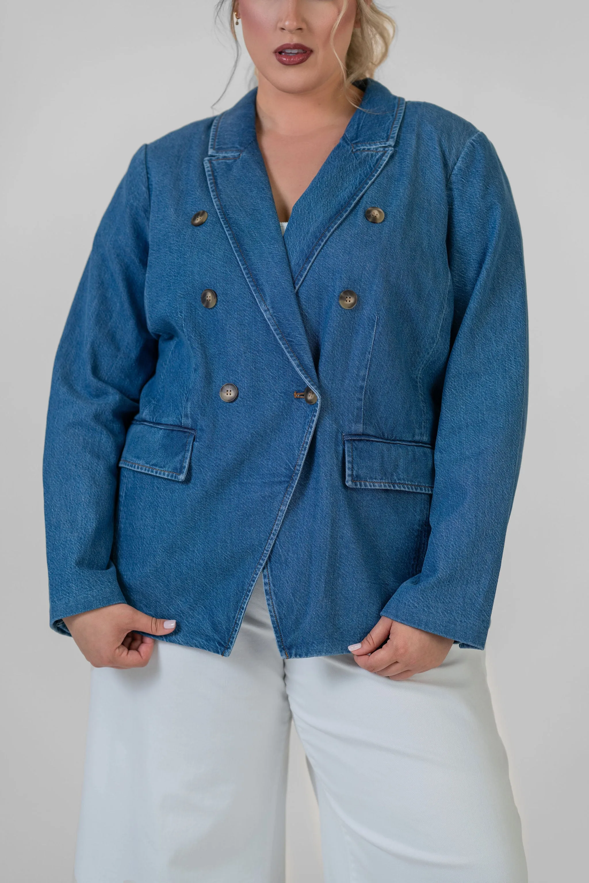 MICHELLE DENIM BLAZER