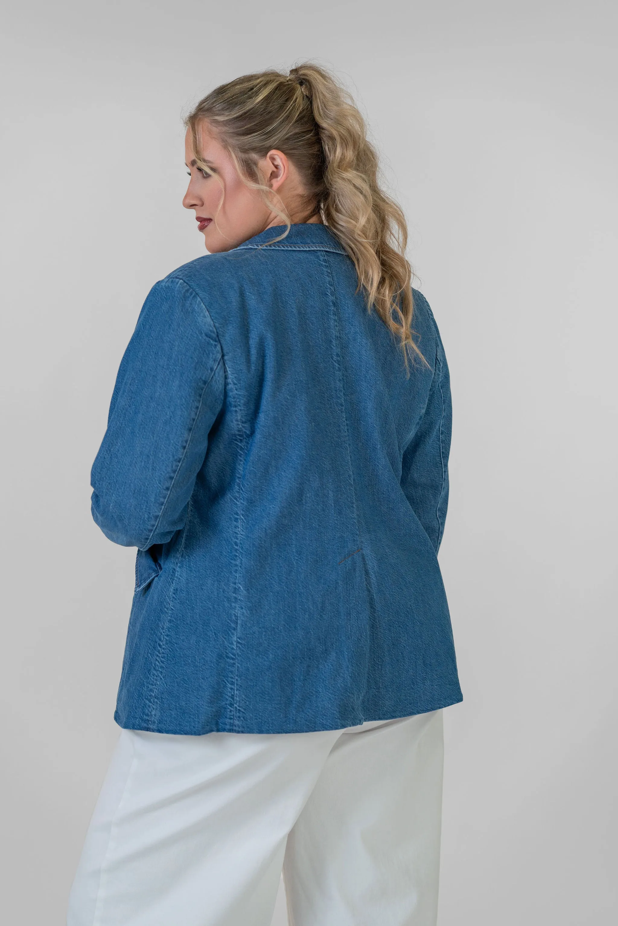 MICHELLE DENIM BLAZER
