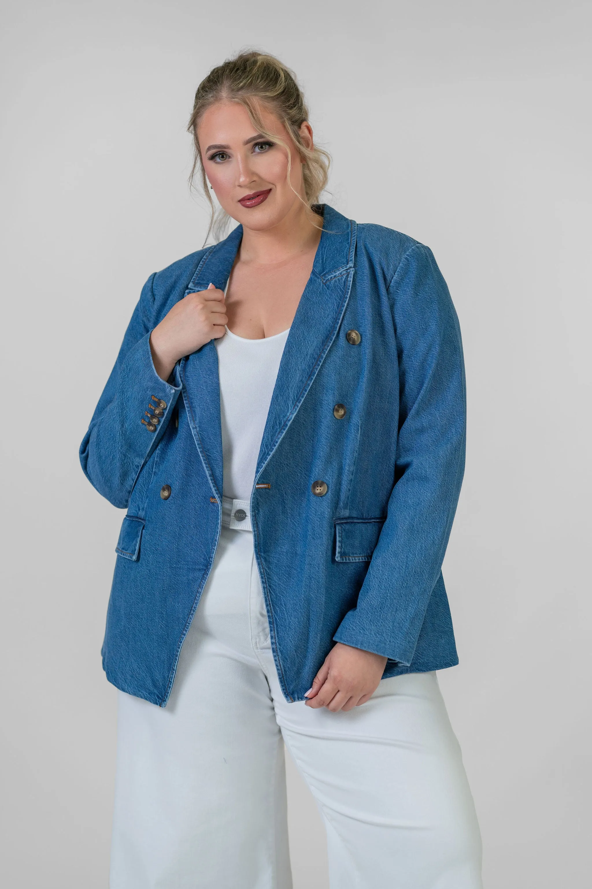 MICHELLE DENIM BLAZER