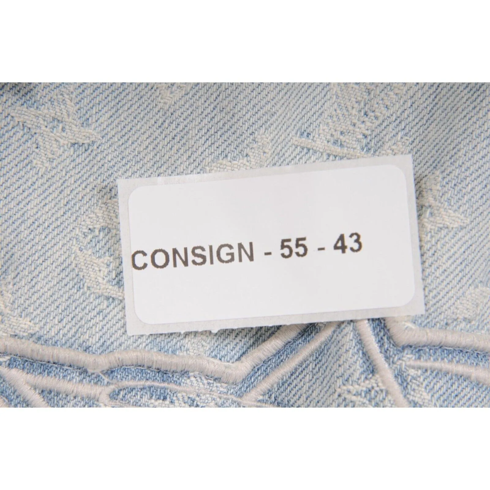 NBA Blue LV Monogram Hoodie Denim Jacket