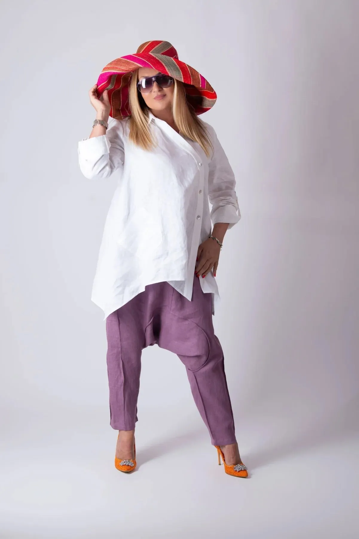 PALERMO TIMELESS WHITE LINEN SHIRT
