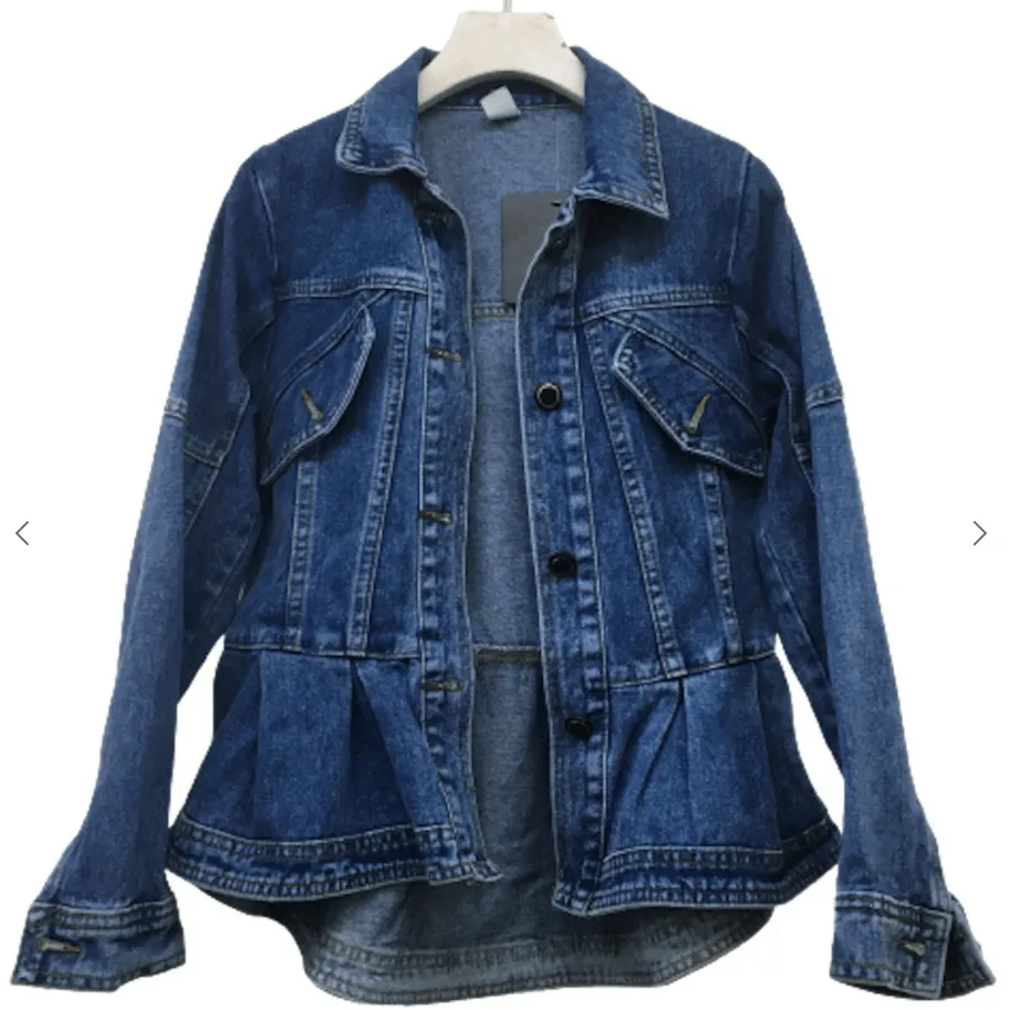 Peplum Denim Jacket