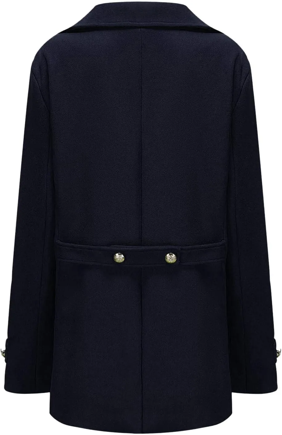PeQAQ Men Woolen Trench Coat Slim Fit Notch Lapel Single Breasted Coats Winter Warm Business Blazer Long Suit Jacket Overcoat