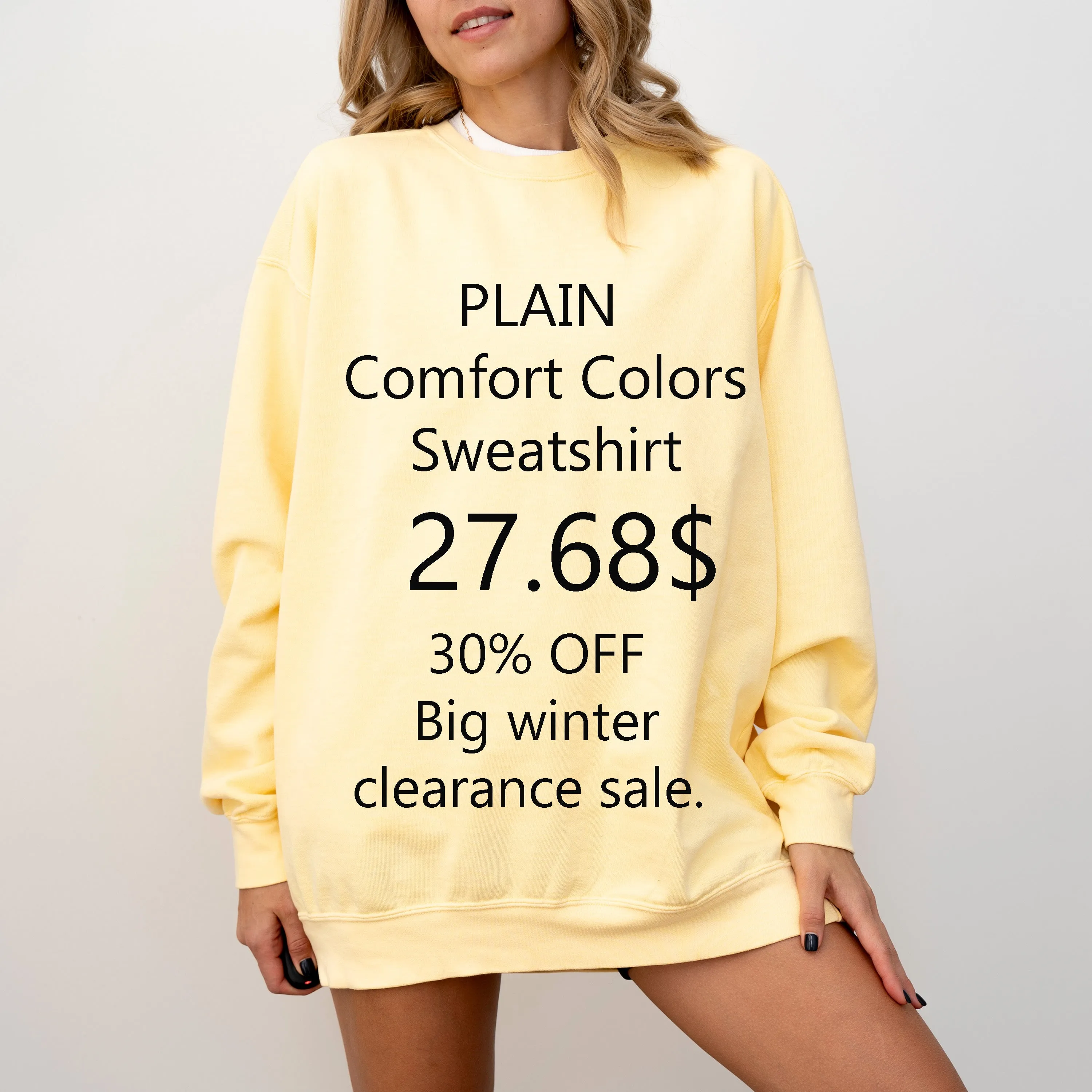 PLAIN COMFORT COLORS SWEATSHIRT P008