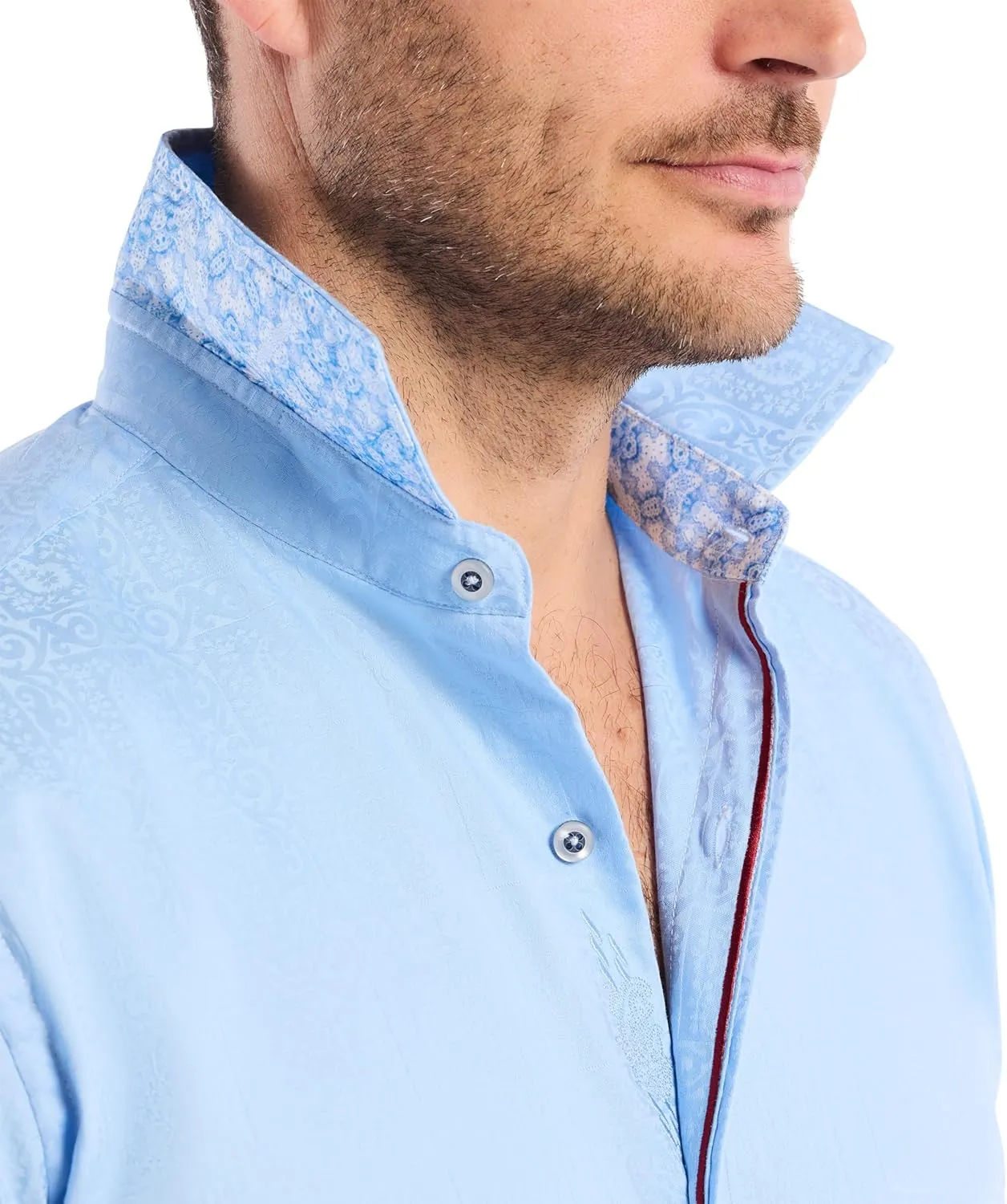 Robert Graham Mens Windsor Long-Sleeve Shirt, Button-Up Shirt for Men