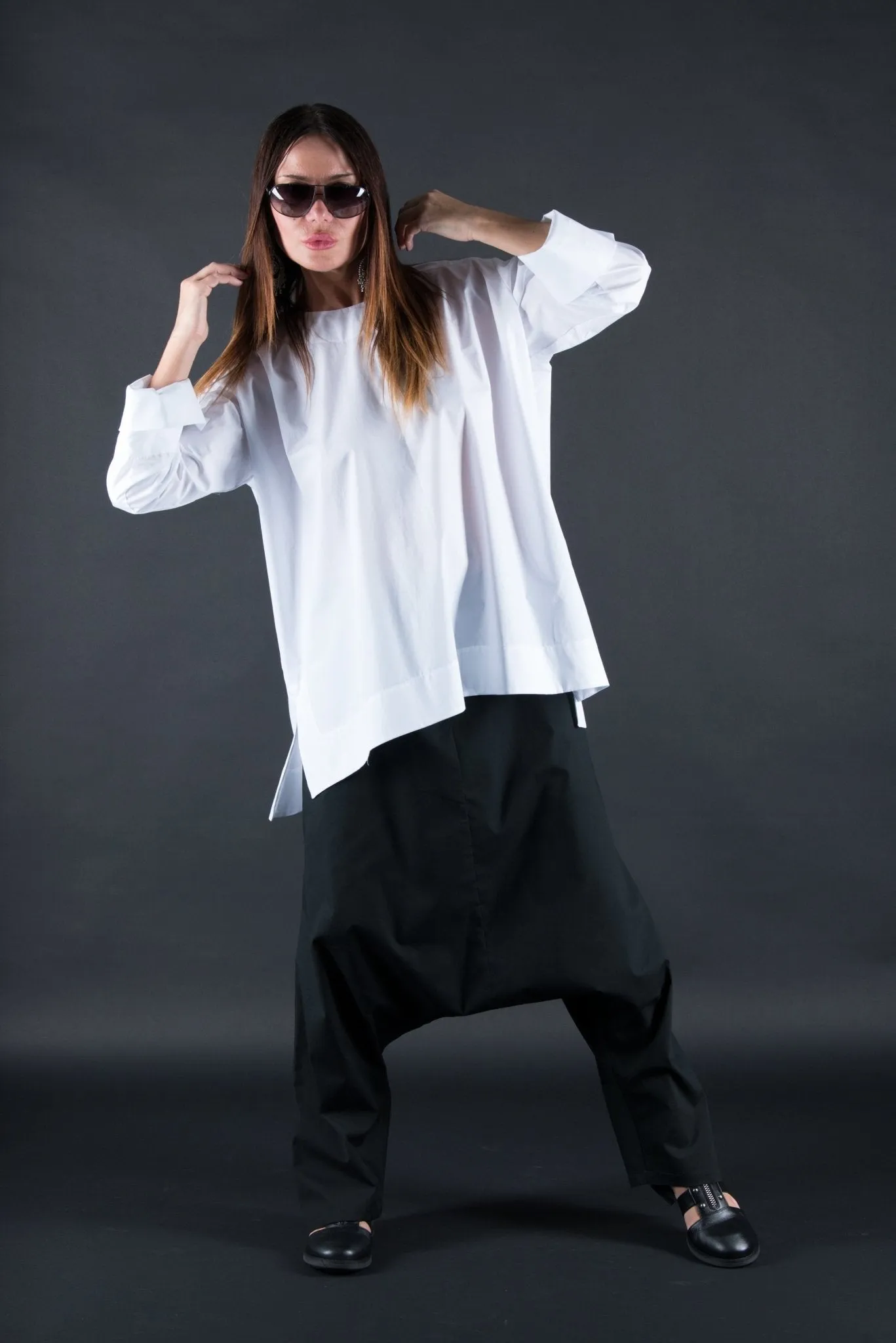 SAMIRA Cotton Loose Summer Shirt