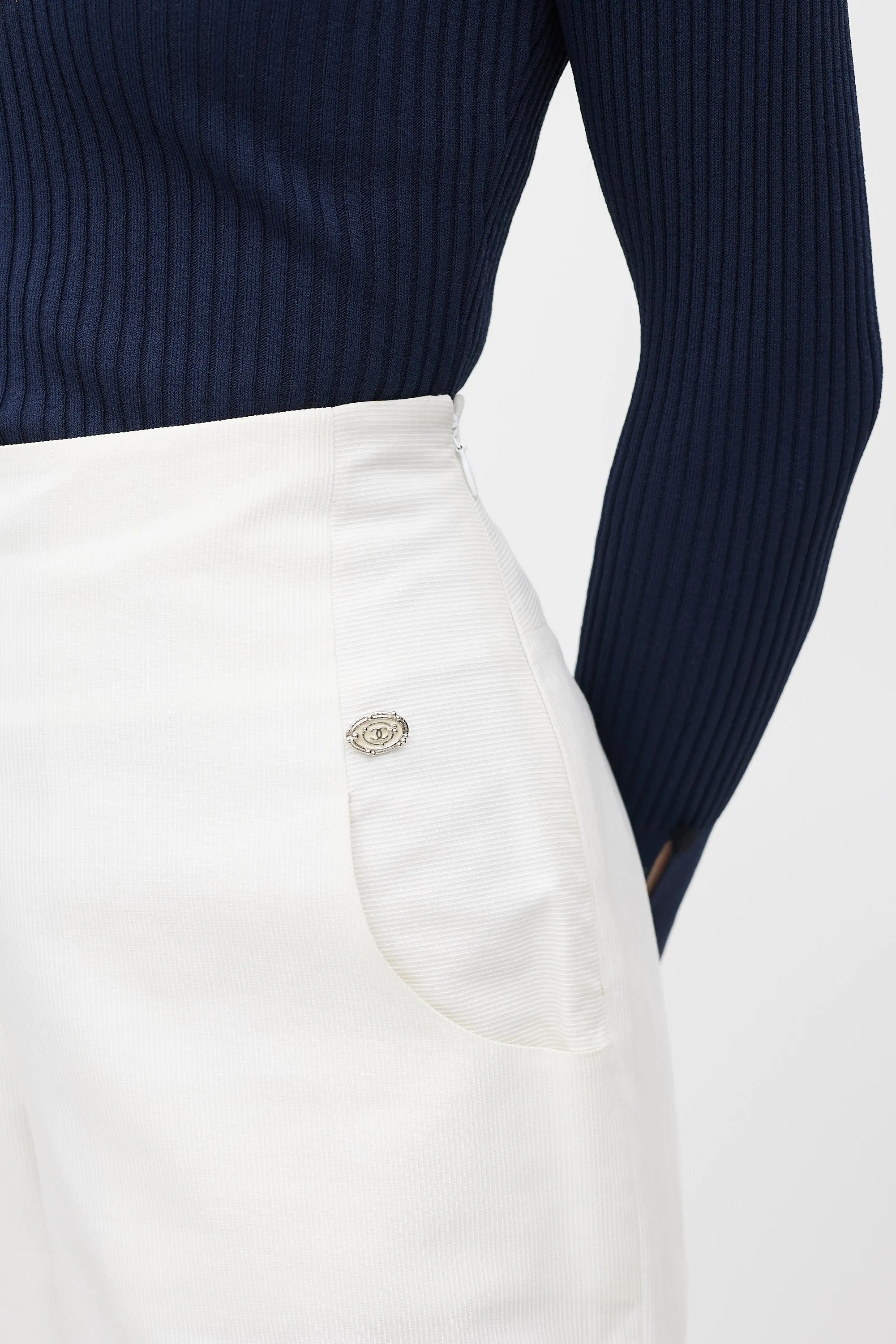 Spring 2009 White Wide Leg Trouser