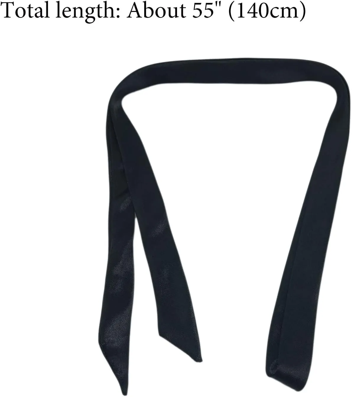 SYAYA Womens Bow Tie, Ribbon Self Tie For Women - Long Necktie for Office T-shir Uniform or Girls Cosplay & Graduation W-B-T1