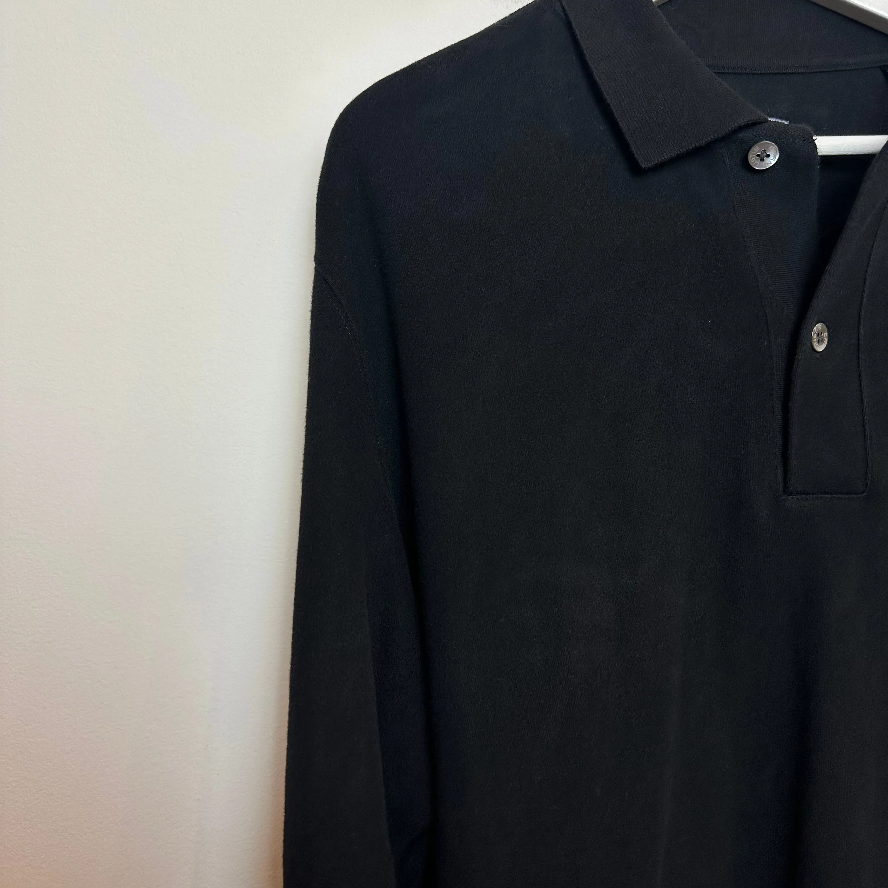 Vintage Carnoustie Polo Sweatshirt Knit Top Cotton Large Collared Pullover