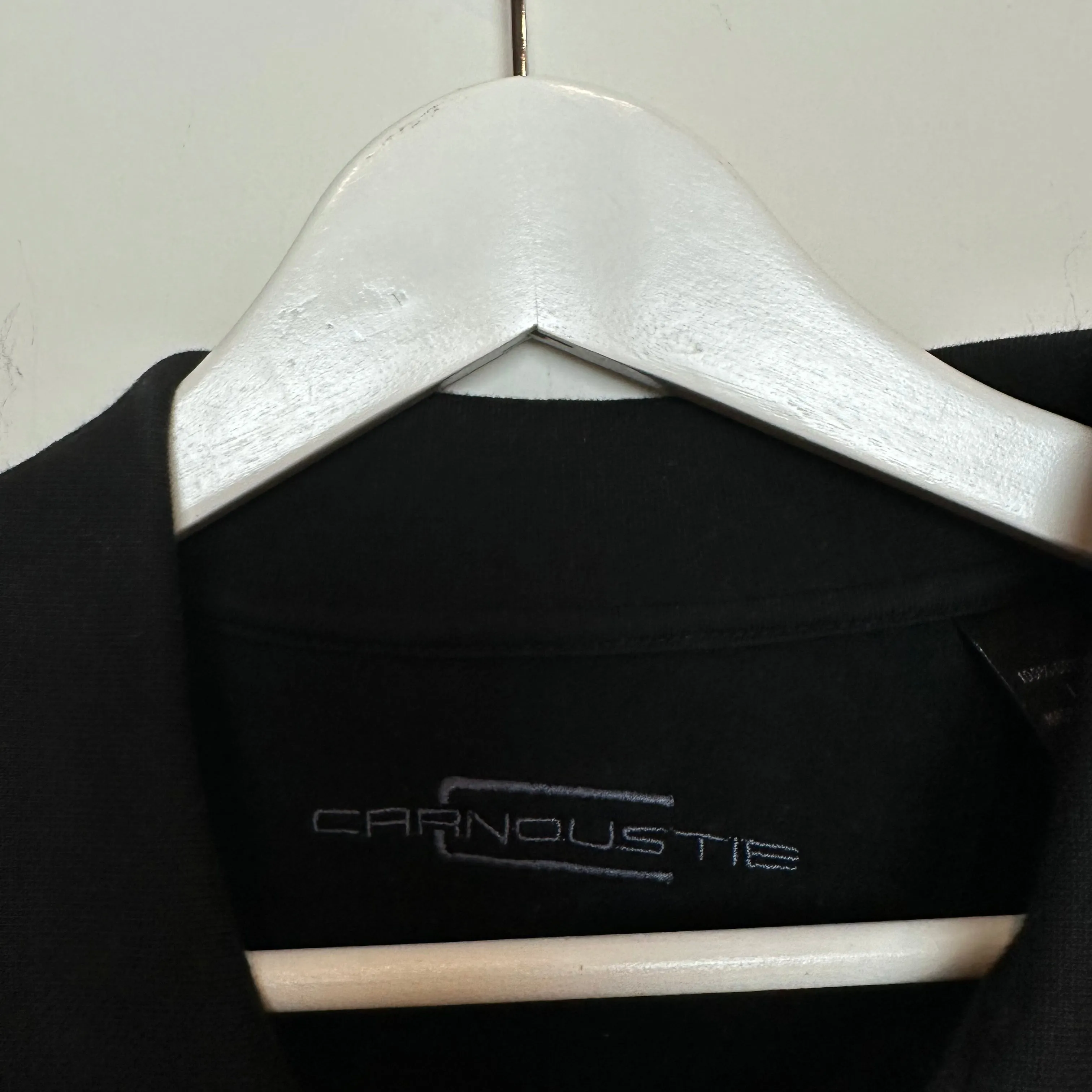 Vintage Carnoustie Polo Sweatshirt Knit Top Cotton Large Collared Pullover