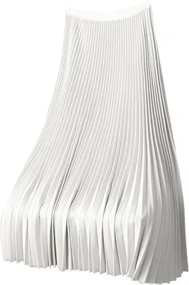 Women Satin Pleated Maxi Skirt Flowy Swing Elastic High Waist Long Flare Casual Shiny Metallic Comfort Wear