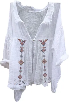 Womens Long Sleeve Button Down Long Sleeve Cotton Linen Tops for Women Loose Fit V Casual Collared Blouses Loose Fit