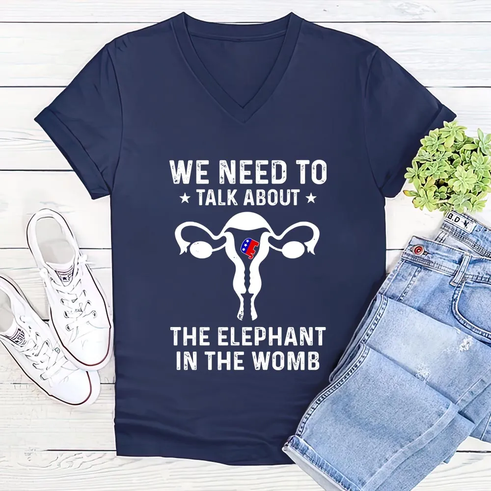Women's V-neck T-shirt TSVB622