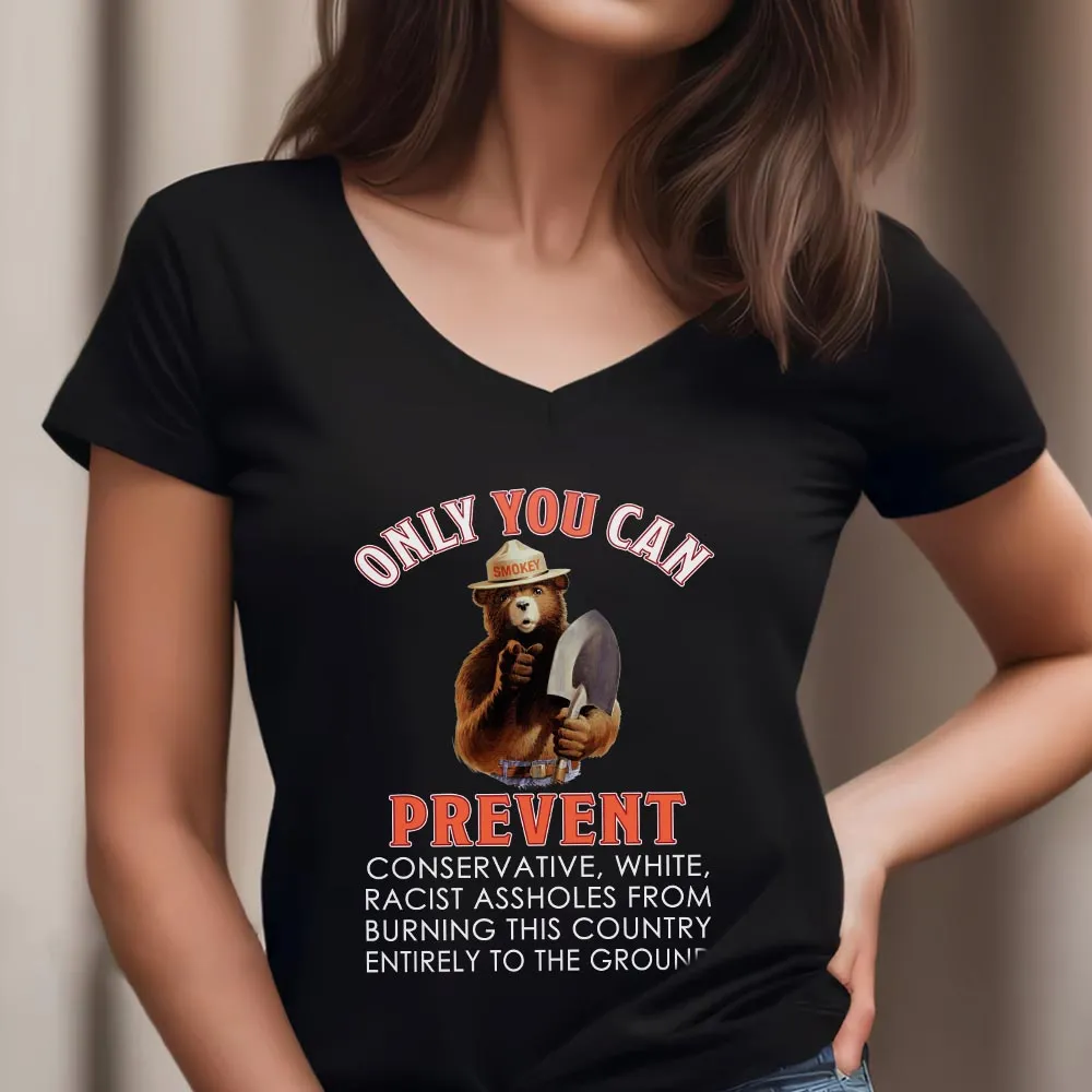 Women's V-neck T-shirt TSVB626