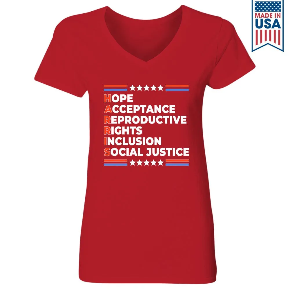 Women's V-neck T-shirt TSVB688